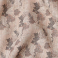 قماش فيسكوز كتان مخلوط باللون البيج بتصميم مطبوع على شكل أوراق، عرض 110 سم، صنع في الهند - D25109