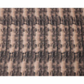 Beige Black Viscose Linen Blended Fabric with Abstract Tie-Dye Effect Print, 110 cms Width, Made in India-D25112