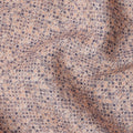 قماش فيسكوز كتان بلون الخوخ مع طباعة نقاط تجريدية صغيرة، عرض 110 سم، صنع في الهند - D25116
