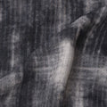قماش فيسكوز كتان أسود رمادي بطباعة تجريدية بتقنية الصباغة بالربط، عرض 110 سم، صنع في الهند - D25113