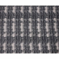 قماش فيسكوز كتان أسود رمادي بطباعة تجريدية بتقنية الصباغة بالربط، عرض 110 سم، صنع في الهند - D25113