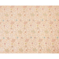 Peach Pastel Floral Sequin & Bead Embroidered Silk Chiffon Fabric, 110 Cms Width, India-D25268