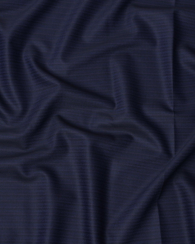 Navy Premium English Super 110's All Wool Scabal Suiting Fabric, Width 150 Cms, 3.75 Mtrs, United Kingdom-D25456