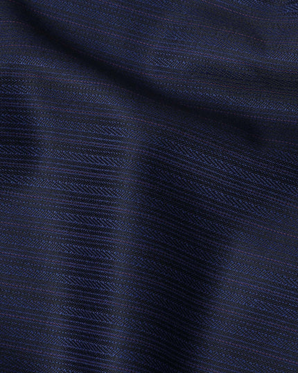 Navy Premium English Super 110's All Wool Scabal Suiting Fabric, Width 150 Cms, 3.75 Mtrs, United Kingdom-D25456