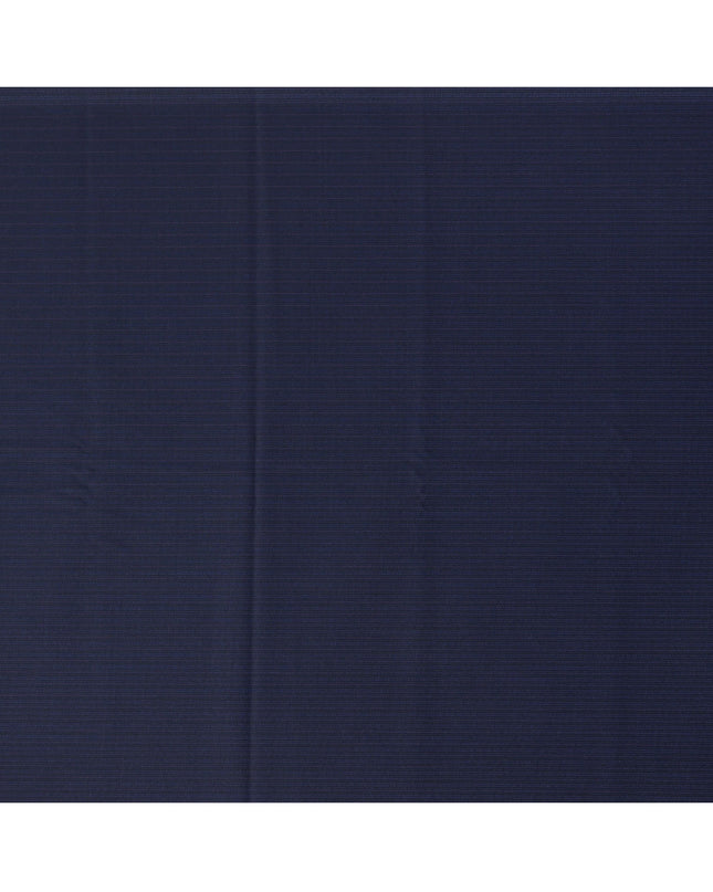 Navy Premium English Super 110's All Wool Scabal Suiting Fabric, Width 150 Cms, 3.75 Mtrs, United Kingdom-D25456
