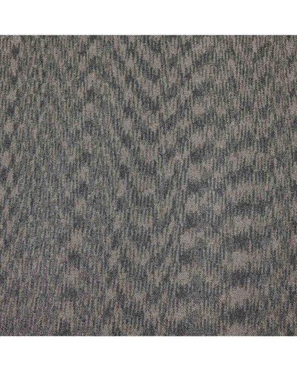 Black and Gold Textured Design Synthetic Brocade Fabric, 140 Cms, Turkey-D25265