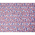 Dusty Rose Floral Printed Cotton Satin Fabric Soft Smooth Lustrous Apparel Craft Textile 110 Cms Wide India Origin-D27514 - Regal Fabrics