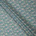Teal Green Multicolor Floral Print Cotton Lawn Fabric 110 Cms Width Japan-D24978
