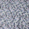 Lavender Floral Printed Cotton Satin Fabric Soft Smooth Lustrous Apparel Textile 110 Cms Wide India Origin-D27517 - Regal Fabrics