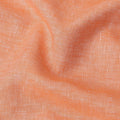 قماش كتان نقي فاخر بلون الخوخ، تصميم سادة، 60 ليا، عرض 150 سم، الهند - D25551