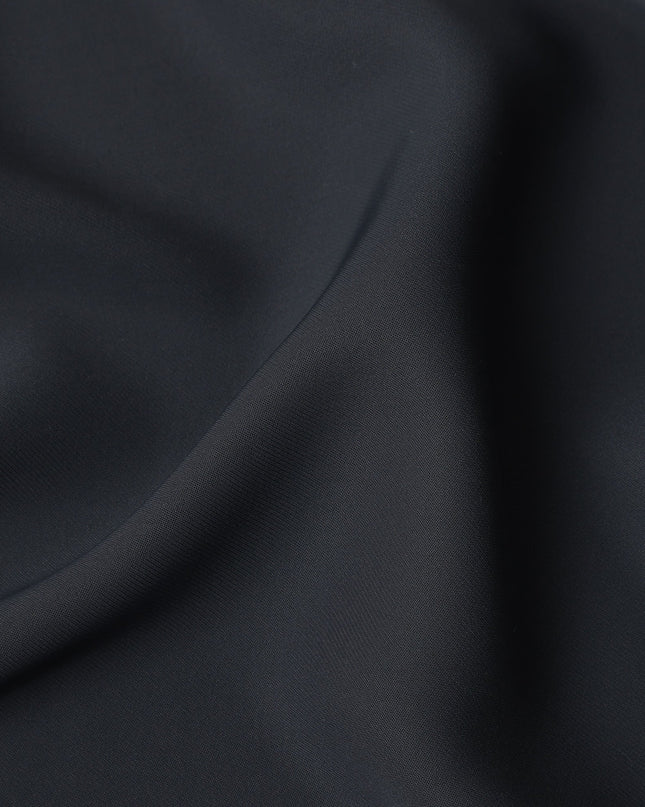 Deep Black Stretchable Crepe Fabric 150cm Indonesia