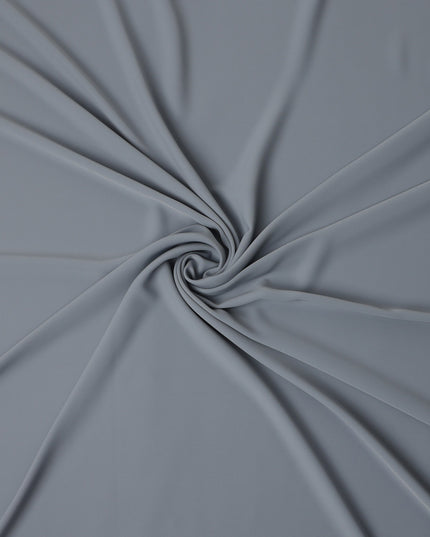 Steel Grey Stretchable Crepe Fabric 150cm Indonesia