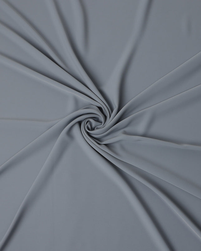 Steel Grey Stretchable Crepe Fabric 150cm Indonesia