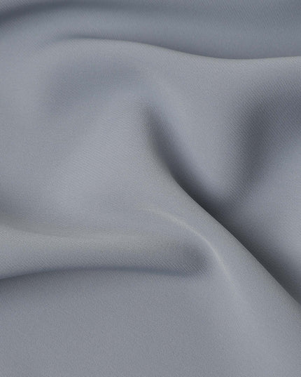 Steel Grey Stretchable Crepe Fabric 150cm Indonesia