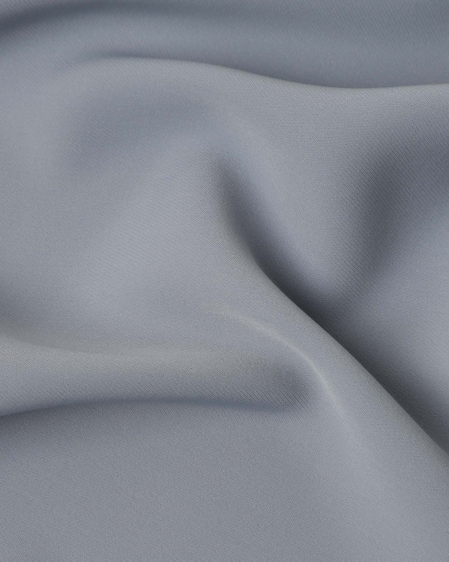 Steel Grey Stretchable Crepe Fabric 150cm Indonesia
