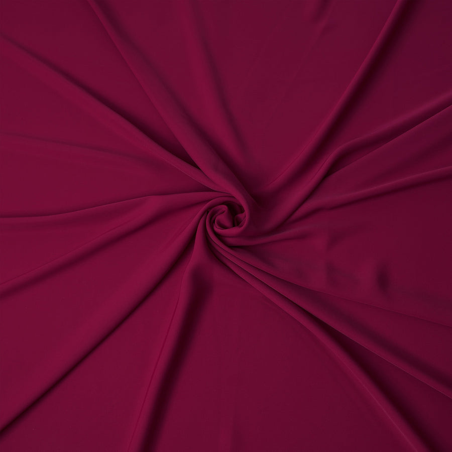 Deep Magenta Stretchable Crepe Fabric 150cm