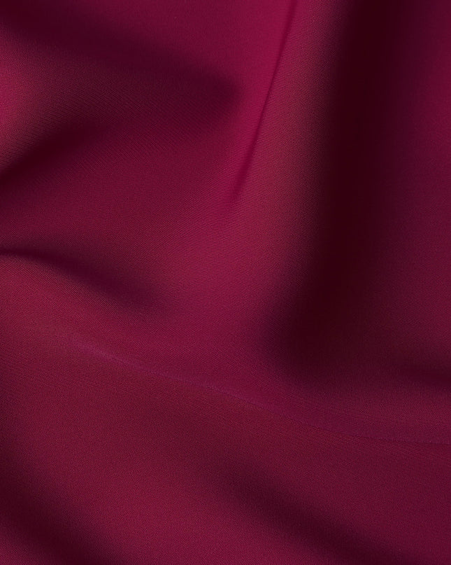Deep Magenta Stretchable Crepe Fabric 150cm