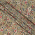 Green Bouquet Floral Printed Viscose Crepe 110cm