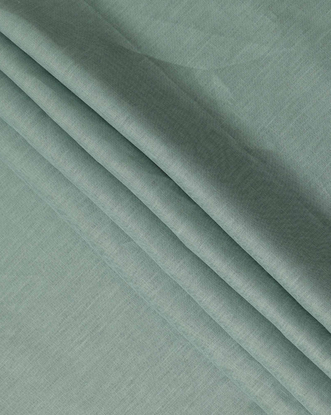 Sage Green Solid Plain Pure Linen Fabric Soft Breathable Lightweight Natural Linen Cloth for Apparel Sewing Craft Dressmaking Material 150 Cms Width Premium Quality Indian Origin Linen Fabric-D28469
