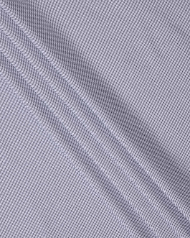 White and Navy Micro Check Italian 100% Cotton Shirting Fabric, 150 Cms, Italy-D24939