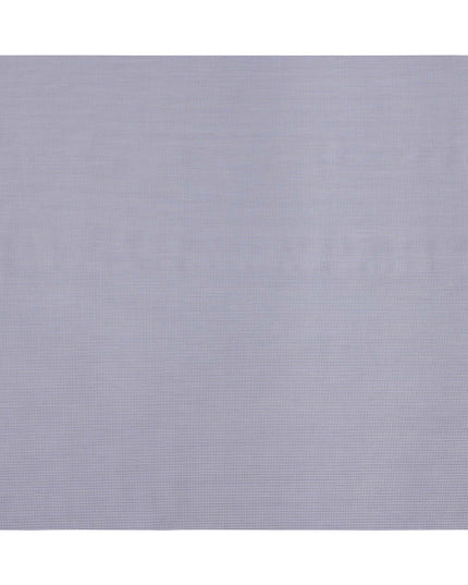 White and Navy Micro Check Italian 100% Cotton Shirting Fabric, 150 Cms, Italy-D24939