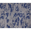 Navy Blue synthetic Brocade Fabric with silver, black and grey jacquard, 140 Cms Width, Turkey-D25276