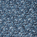 Navy Dark Blue Leaf Cotton Voile Fabric 110cm