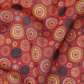 Burgundy Dark Red Dot Cotton Voile Fabric 110cm