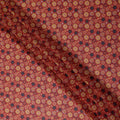 Burgundy Dark Red Dot Cotton Voile Fabric 110cm