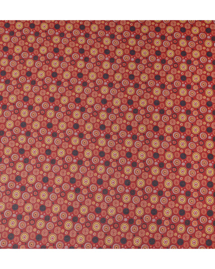 Burgundy Dark Red Dot Cotton Voile Fabric 110cm