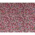 Red Floral Viscose Crepe Fabric 110cm