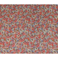 Orange Floral Viscose Crepe Fabric 110cm