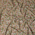 Green Floral Viscose Crepe Fabric 110cm