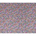 Purple Floral Viscose Crepe Fabric 110cm