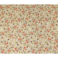 Beige Floral Viscose Crepe Fabric 110cm