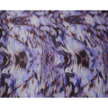 Purple Black Abstract Print Pure Silk Satin Fabric, 140 Cms Width, South Korea-D25231