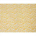 Yellow Traditional Sudanese Thobe Fabric with White Leaf Print, Pure Cotton Voile, 4.5 Mtrs Length, 140 Cms Width, Made in India-D26400