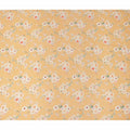 Yellow Floral Pure Silk Crepe Fabric 110cm - 1066165