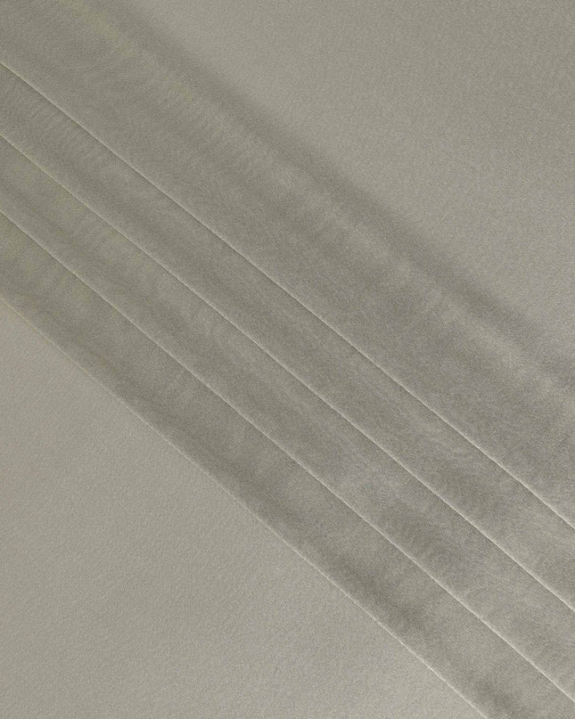 Olive Premium Pure Silk Lame Fabric 110 Cms Width, France-D25459