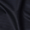 Navy Blue Pinstripe Super Fine All Wool Suiting Fabric, 150 cm Width, 4.0 Mtrs Piece, Premium Italian Tailoring Cloth, Made in Italy-D26798