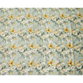 Light Green Floral Design Viscose Digital Printed Fabric, 110 Cms Width, India-D24803
