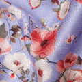 قماش فيسكوز بتصميم زهور متعدد الألوان أرجواني، عرض 110 سم، الهند - D24801