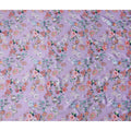Lavender Purple Bouquet Silk Satin Fabric