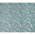 Seafoam Green Floral Cotton Voile Fabric 110cm
