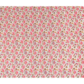 Flamingo Pink Floral Cotton Voile Fabric 110cm