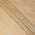 Mustard Yellow Pure Silk Satin Fabric with Subtle Metallic Finish, 140 Cms Width, South Korea-D25344