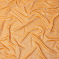 Orange Pure Silk Satin Fabric with Abstract Metallic Design, 140 Cms Width, South Korea-D25346
