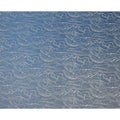 Blue Pure Silk Satin Fabric with Abstract Metallic Design, 140 Cms Width, South Korea-D25351
