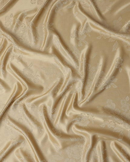 Gold Self Design Crepe Fabric 140cm