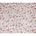 Ivory Pink Watercolor Floral Printed Viscose Crepe Fabric Soft Lightweight Botanical Flower Print Dressmaking Sewing Craft Fabric 110 Cms Width Made In India-D28344